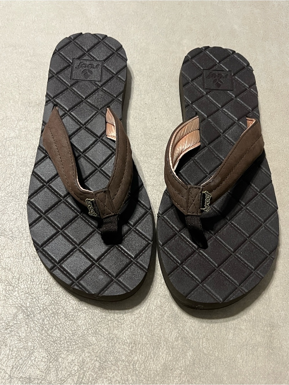 Reef Dreams II Brown Women's Flip Flop Sandals Size 11/11.5